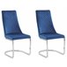 Beliani Silla de comedor ALTOONA Azul Marino