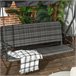 Baloiço de Jardim 3 Lugares Aço, Vime PE e Poliéster Outsunny Cinza