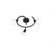 Foco OPAL rodada 3 luzes 30cm marca BSS Preto