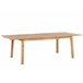 Beliani Mesa extensível CESANA 100x180 Castanho