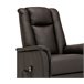 Poltrona relax elétrica pele sintética MAX Chocolate