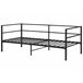 Beliani Cama com estrado Ferro BATTUT Preto