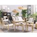 Beliani Conjunto lounge Rattan/vime BRINDISI Creme
