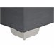 Beliani Cama continental Poliéster ADMIRAL 170x210 Cinza Escuro