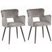Beliani Silla de comedor SANILAC Cinza