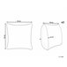 Beliani Almofada decorativa ROSEMARY 45x45 Bege