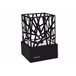 Lareira de mesa a etanol com design em aço esmaltado Preto