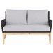 Beliani Conjunto lounge Madeira de acácia MERANO Branco/ Bege