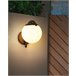 Beliani Iluminação de parede para exterior KULSI Preto