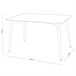  Mesa de jantar Suécia 80x80 Branco