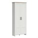 Armário de 2 portas Aksel Natural/ Branco
