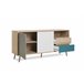 Aparador com 2 portas e 2 gavetas TILE Carvalho