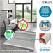 80 x 150 cm de tapete 150x80 Branco