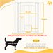 Barreira de Segurança para Cães Aço e PA PawHut Branco
