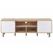 Beliani Mesa de TV PALMER 160 Castanho