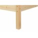Beliani Cama com estrado Pinho VANNES 97x209 Castanho