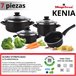 Bateria de cozinha de 7 peças Preto