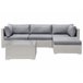 Beliani Conjunto lounge SANO Cinza Claro