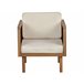 Beliani Conjunto lounge Madeira de acácia BARATTI Creme