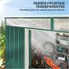 Abrigo de Jardim Aço Galvanizado Outsunny Abrigo de Jardim Aço Galvanizado Outsunny Verde