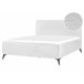 Beliani Cama com estrado Bouclé VALOGNES 172x220 Branco