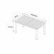 Mesa de jardim extensível ORION cinzento escuro Cinza Escuro