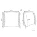 Beliani Almofada decorativa BESHAM 45x45 Bege