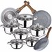 Bateria de cozinha 12 peças com jogo de patch Bateria de cozinha 12 peças com jogo de patch Multicor