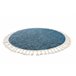 Tapete BERBER 9000 circulo Franjas berbere marroquino shaggy 120x120 Azul