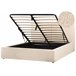 Beliani Cama baú Bouclé MOISSAC 177x224 Bege