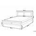 Beliani Cama com estrado Pinho OLIVET 189x208 Branco