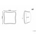 Beliani Almofada decorativa POTHOS 45x45 Bege