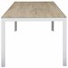 Set de jardim com mesa e 6 cadeiras ANZIO cor cinzenta Branco