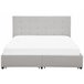 Beliani Cama con cajones Poliéster LA ROCHELLE 193x213 Castanho