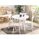 Beliani Conjunto de refeição ROXBY Branco