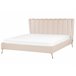 Beliani Cama Terciopelo MIRIBEL 207x218 Bege