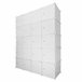 Armário Cubo Personalizável Caixa Premium 20 Cubos/Portas Branco