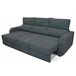 Chaise longue convertível em cama tecido APRIL Cinza
