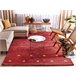 Beliani Pelos curtos YARALI 200x300 Vermelho