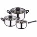 Bateria de cozinha de 5 peças Cinza