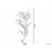 Beliani Planta artificial BAMBUSA VULGARIS Verde