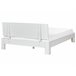 Beliani Cama com estrado Pinho ROYAN 147x207 Branco