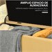 Banco de Armazenamento Poliéster, Espuma e Aço HOMCOM 101x38 Amarelo