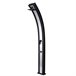 Sined ELLA BLACK INOX 40 l chuveiro solar de alumínio amigo do ambiente, Preto - Faixa de aço inoxidável Preto
