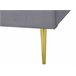 Beliani Cama com estrado Veludo FLAYAT 173x215 Amarelo