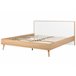 Beliani Cama com estrado MDF SERRIS 188x215 Castanho