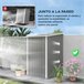 Abrigo de Armazenamento Aço Galvanizado Outsunny Cinza