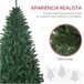 Árvore de Natal PVC e Aço HOMCOM, casa - natal Verde