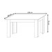 Pack Poupança: Mesa de Jantar + 4 Cadeiras + Mesa de Centro 140x80 Branco