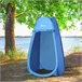 Barraca de banho Tecido de Poliéster 190T Outsunny Azul